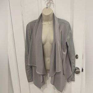 Blank NYC Gray Draped Blazer